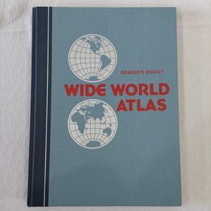 Vintage Reader's Digest Wide World Atlas 1981 Maps Travel Table Earth Picture
